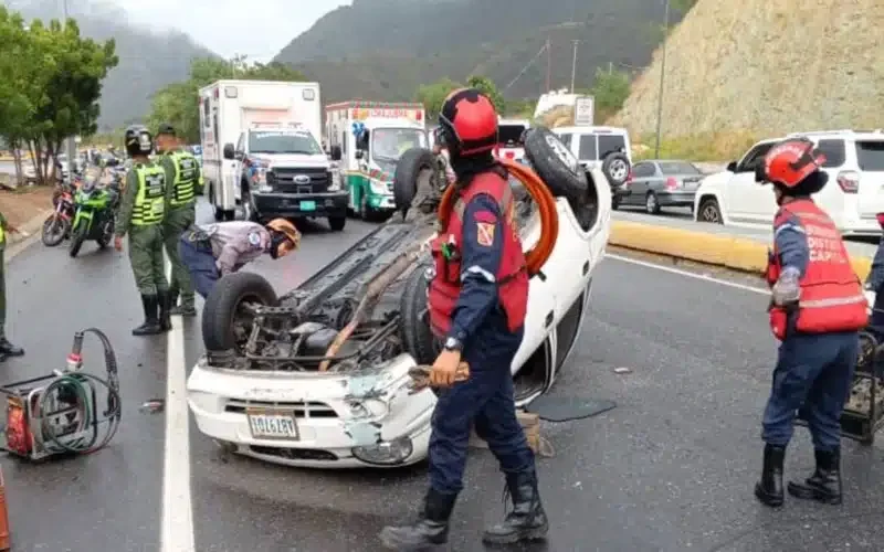 reportan al menos 280 accidentes de tránsito en Venezuela en mayo
