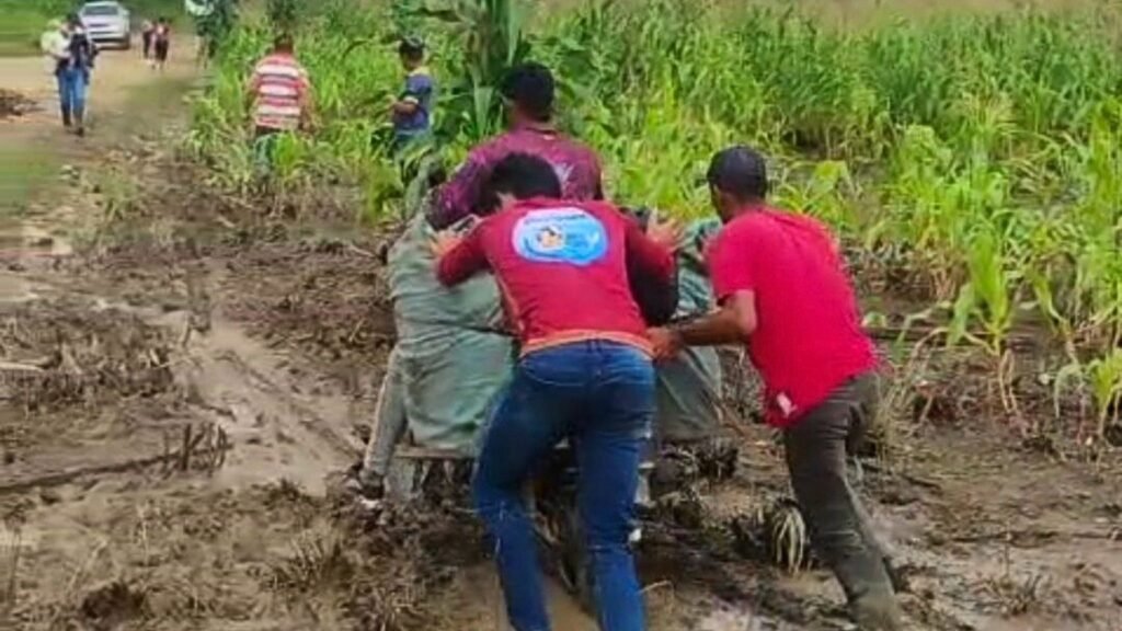 Al menos diez familias se quedaron sin casa en una comunidad de Apure por crecida del río Arauca