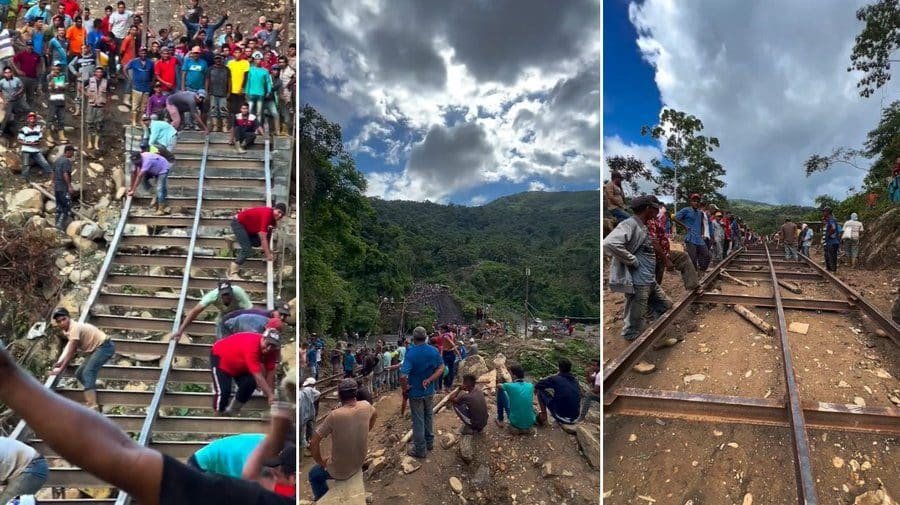 Pobladores de Lara y Portuguesa instalaron puente interestatal sin apoyo de las autoridades
