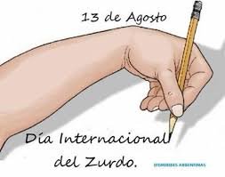 13 de Agosto  Día Internacional del Zurdo 