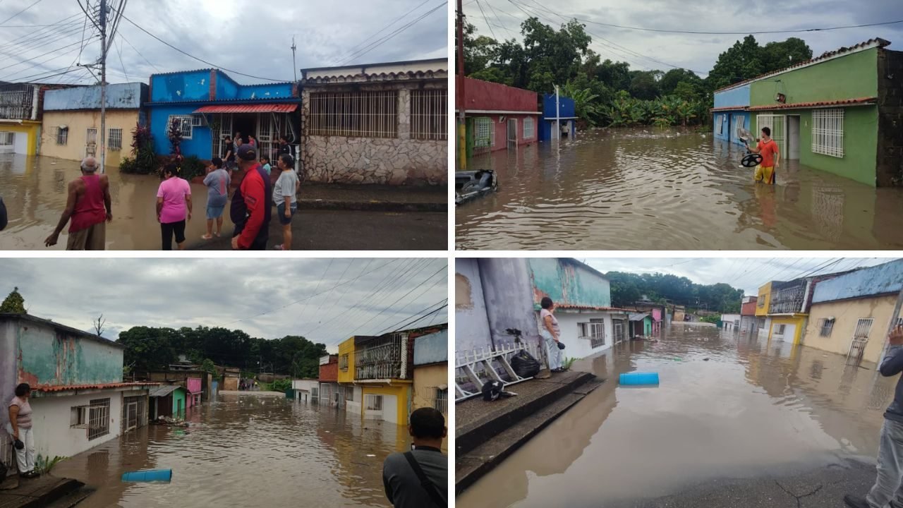 Desborde de caño en La Muralla colapsó a más de 20 viviendas en Maturín