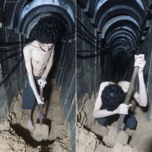 Hamas difunde video de un joven rehén israelí cavando su propia tumba