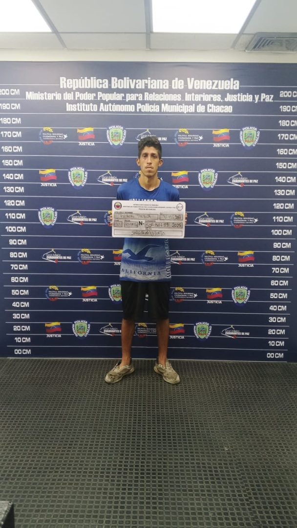 PoliChacao frustra un hurto en Los Palos Grandes y captura a un delincuente solicitado